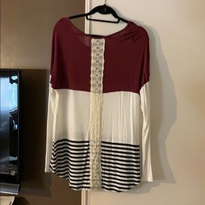 Tunic with back lace detail